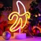 Banana Neon Sign Light, Banana LED Light with Base for Table Decor LED Lamp USB/Battery Powered Fruit Neon Art Sign for Man Cave Birthday Party Wedding Cafe Bar